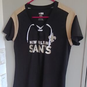 New Orleans Saints Black and Gold T-Shirt